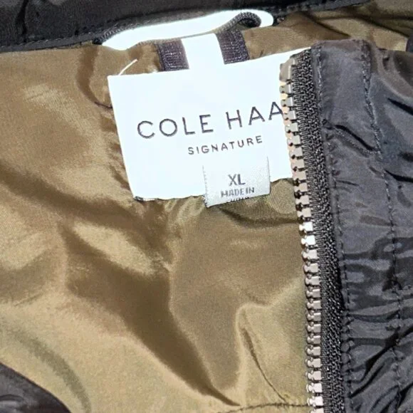 Cole Haan Signature Men's Packable Down Jacket, Black, X-Large - Picture 5 of 5